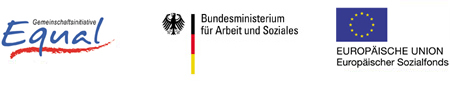 Logos Equal, BMAS, Europäischer Sozialfonds